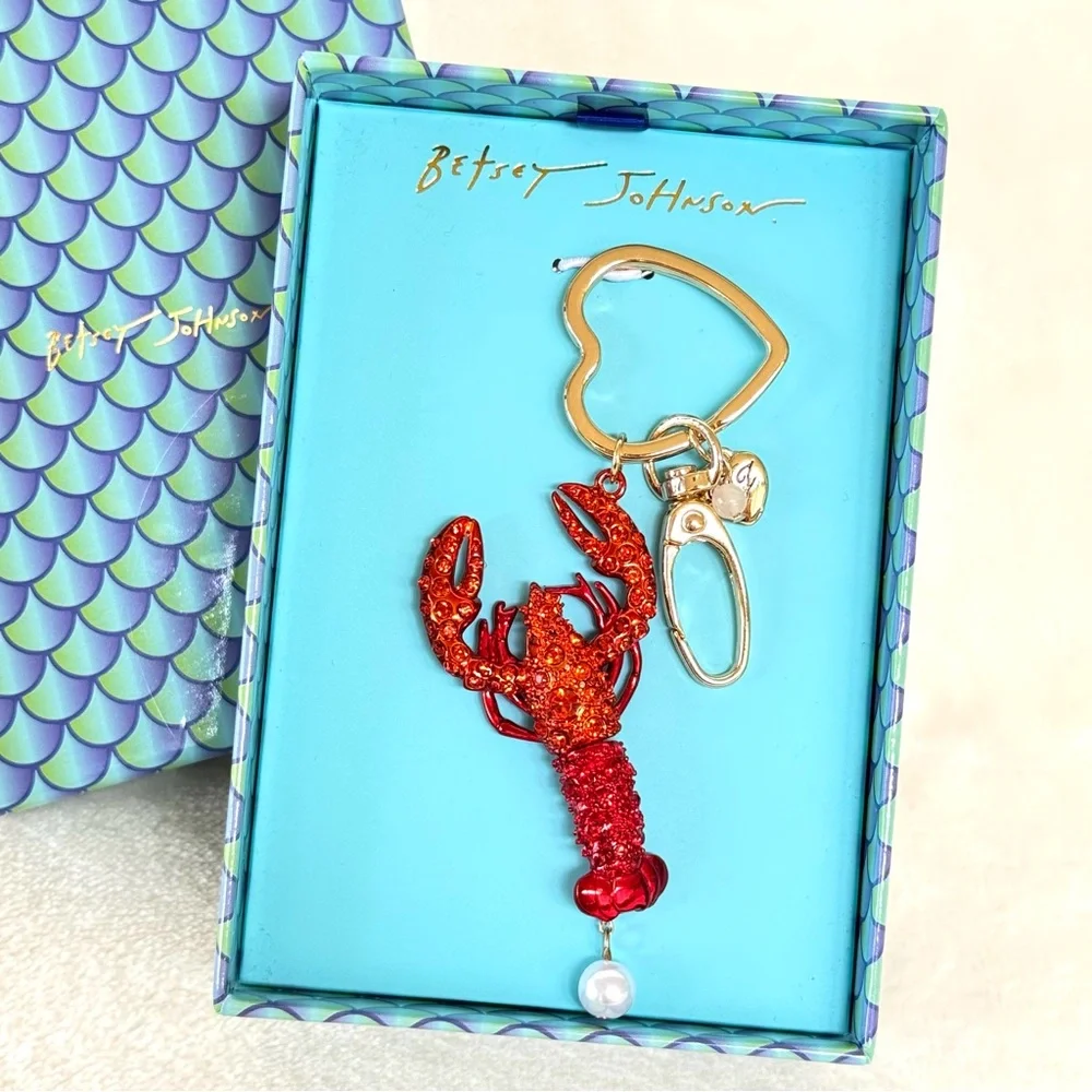 Betsey Johnson Lobster Key Chain / Bag Charm